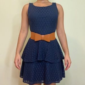 City Studio Blue Dress - Juniors